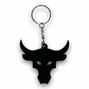 The Rock Bull Skull Keychain Dwayne Johnson Keyring