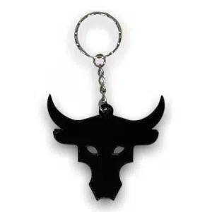 The Rock Bull Skull Keychain Dwayne Johnson Keyring