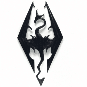 Skyrim Emblem Wall Decoration 3D Hanger