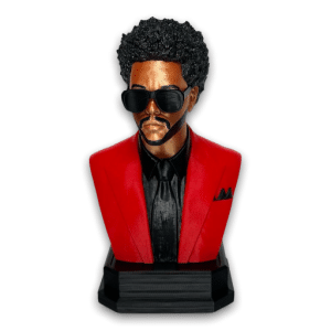 The Weeknd Bust Sculpture Painted With Glasses