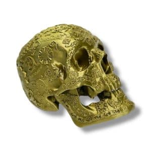 Aztec Skull Sculpture Statue