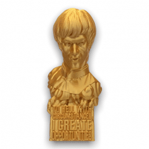 Bruce Lee Dragon Bust Sculpture Statue
