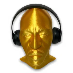 Rakim Headphone Holder | Stand | Bust Sculpture
