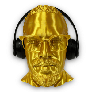 Malcom X Headphone Holder | Scuplture
