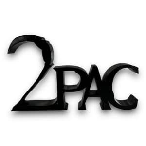 Tupac Shakur Tabletop Decor 2pac Logo
