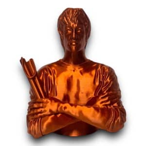 Bruce Lee Dragon Bust Sculpture Statue With Nunchucks