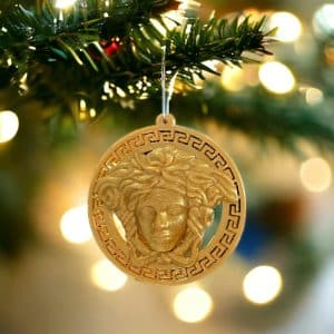 Medusa Christmas Ornament, Medusa Gift, Medusa Ornament, Greek Mythology Ornament, Qty.4