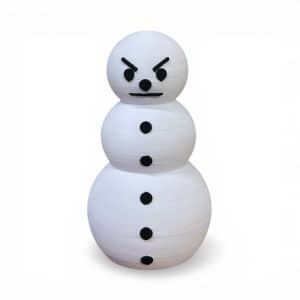 Young Jeezy Snowman Collectible Figure | Winter Inspired Hip Hop Decor | Snowman Display