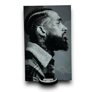 Nipsey Hussle 3D Portrait With All Money In Stand V1