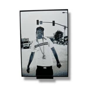 Nipsey Hussle 3D Printed Portrait wearing his Marathon Tshirt