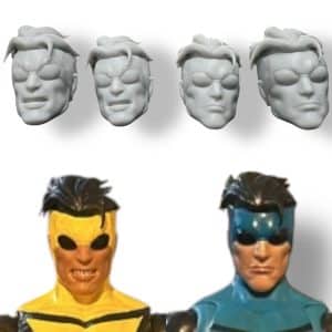Invincible 3D Printed Head Sculpt | Custom Superhero Figure Accessory | Fan Art Display