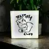 Bad Boy Club Retro LED Light Box 3D Printed PLA Plastic with Power Switch 8.5”