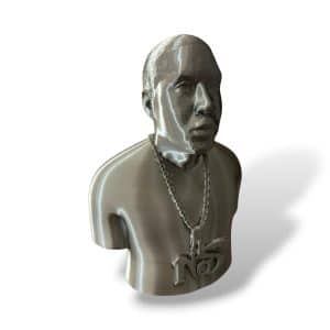 Nas Bust Sculpture • Hip-Hop Inspired Collectible Display Art