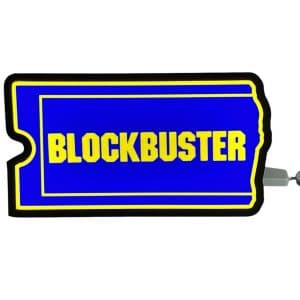 Blockbuster LED USB Light Box Retro Sign