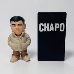 El Chapo 4-Inch Collectible Figure with Display Case – Stylized Cartel Figure