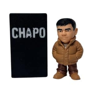 El Chapo 4-Inch Collectible Figure with Display Case – Stylized Cartel Figure