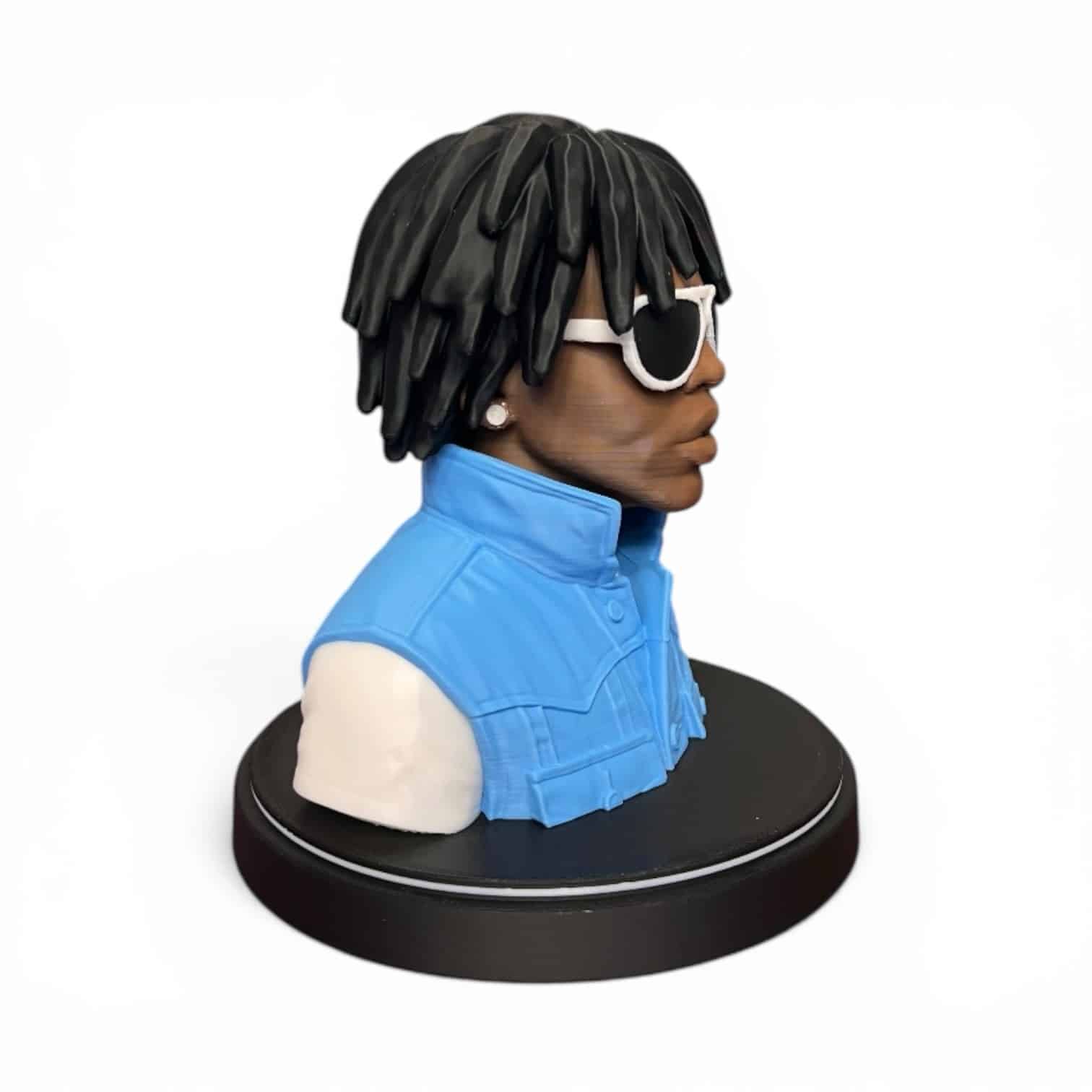 🔥 Chief Keef Bust – 3D Printed Collectible | Hip Hop Display | Rap Legend Fan Art - Image 4