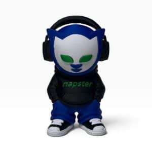Alternative view of 🎧 NAPSTER 4” Collectible Figure + Display Case 💿🔥