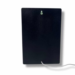 Alternative view of Custom 3D Printed LED Light Box with Switch – Sports Fan Inspired Silver and Black | Blue and White