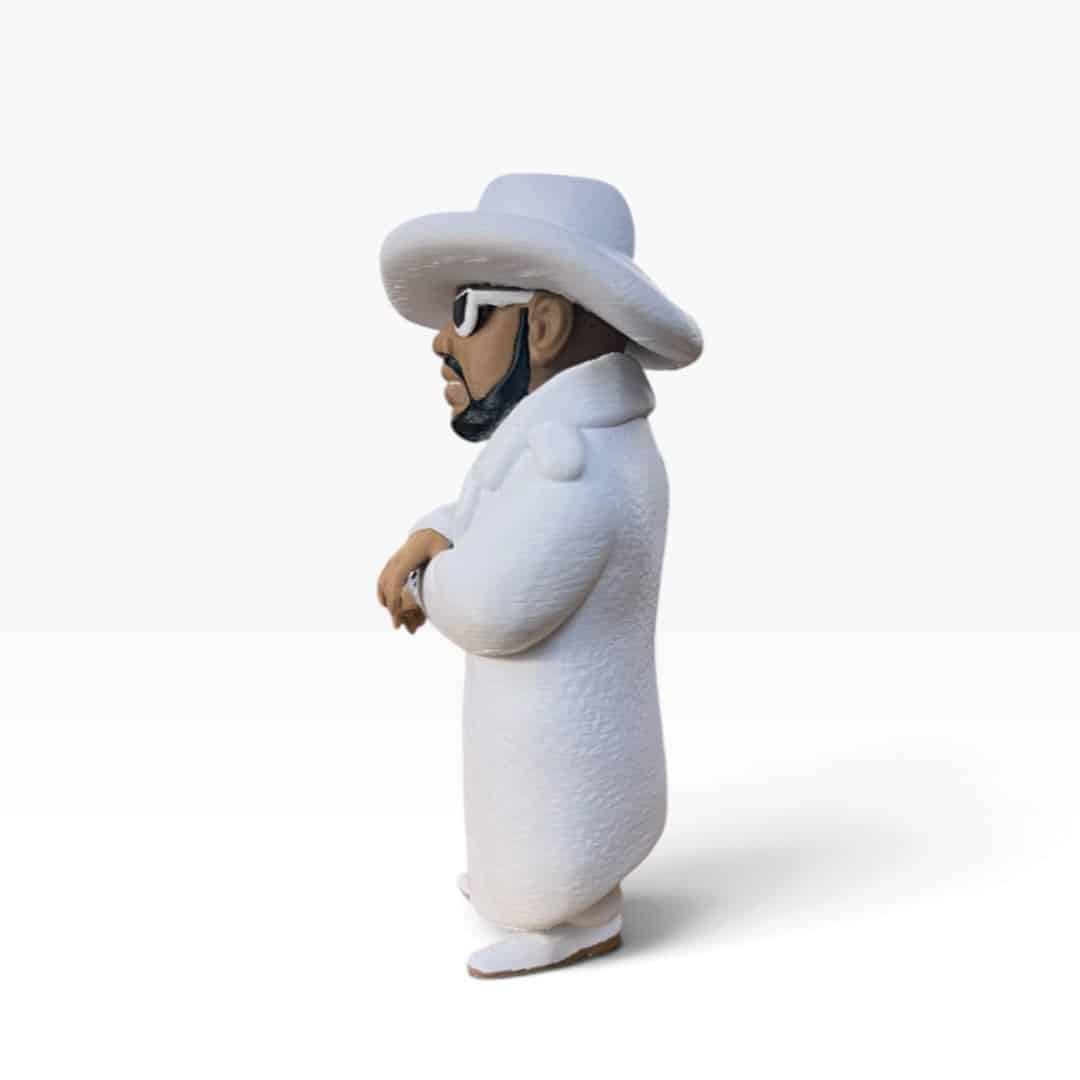 👑 Pimp C 4 Inch Figure + Custom Display Case 🤠🖤 | Southern Hip Hop Collectible - Image 2
