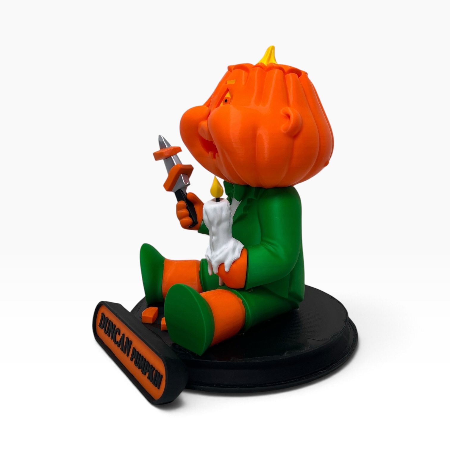 Title: Duncan Pumpkin Garbage Pail Kids Collectible Sculpture 🎃 - Image 5