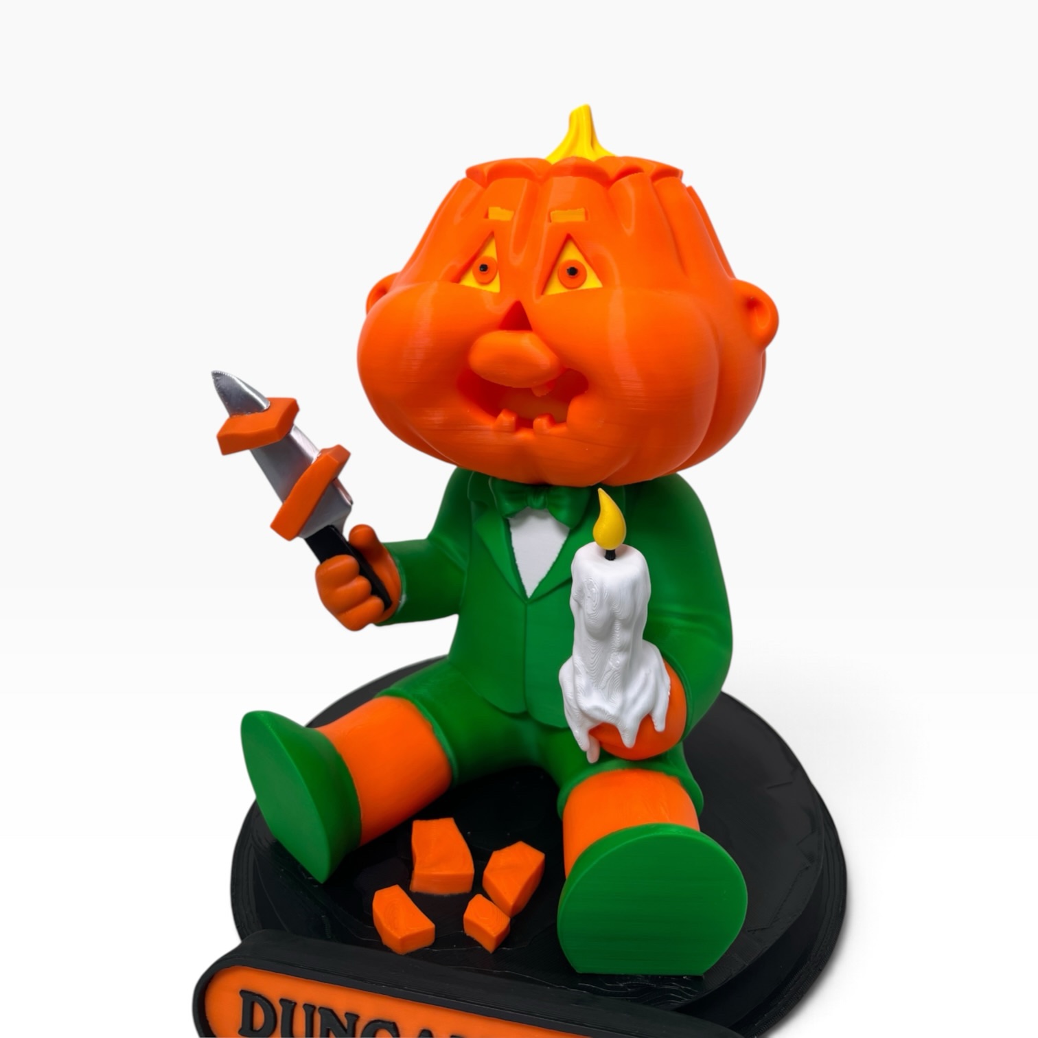 Title: Duncan Pumpkin Garbage Pail Kids Collectible Sculpture 🎃 - Image 2