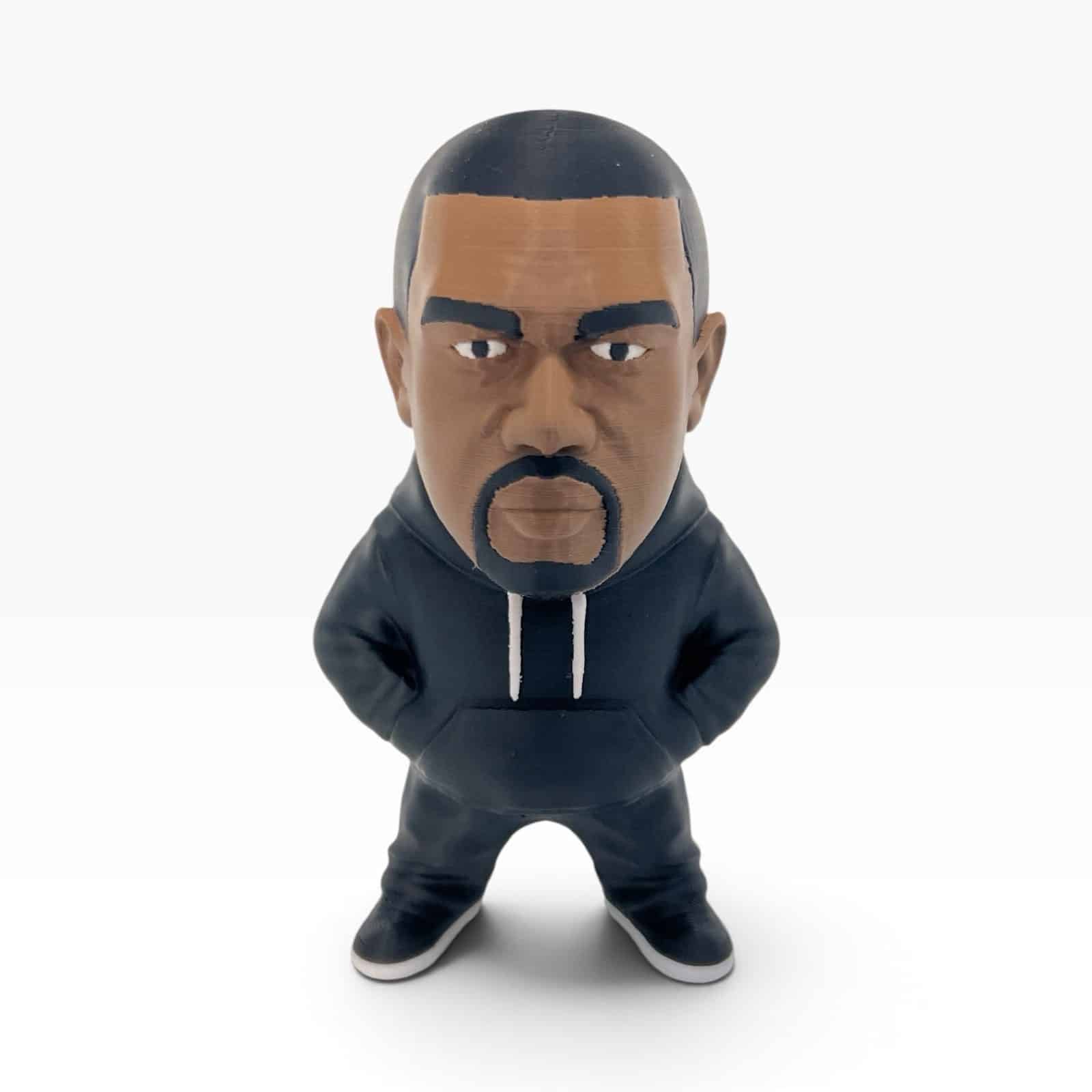 🎤 Kanye West Figure – Black Hoodie Edition 🔥