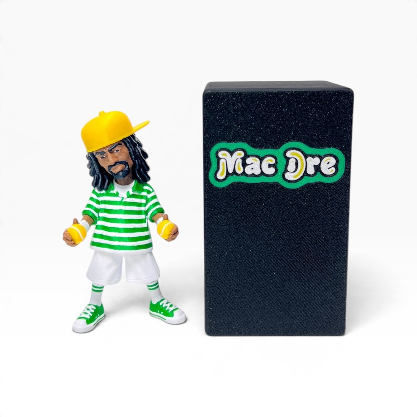 Mac Dre Multicolor 3D-Printed Figure – 4 Inches 👑🌉