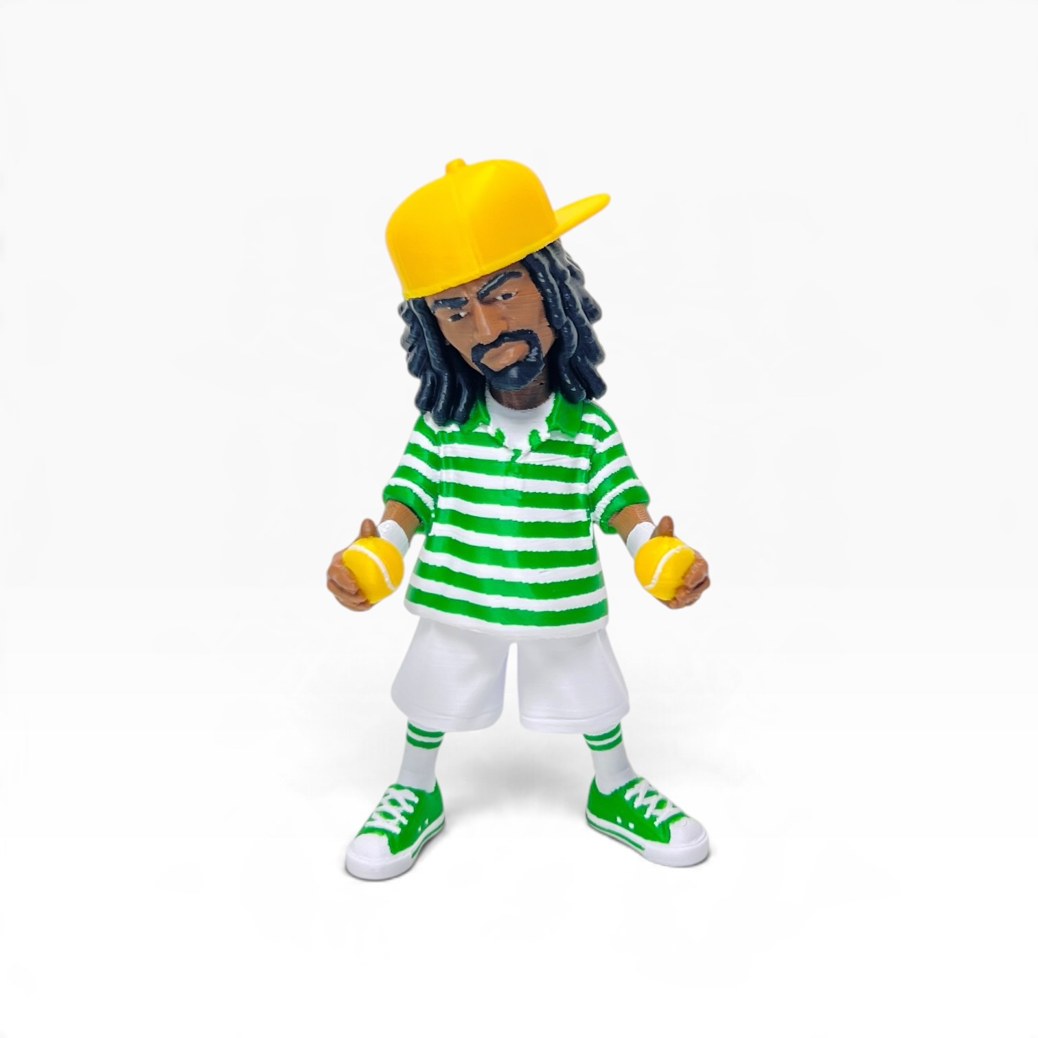 Mac Dre Multicolor 3D-Printed Figure – 4 Inches 👑🌉 - Image 2